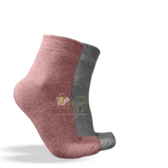 Unbranded Accessories - 2 Pairs Merino Lambs Wool Heated Winter Warm Thermal Boots Socks For Wom…